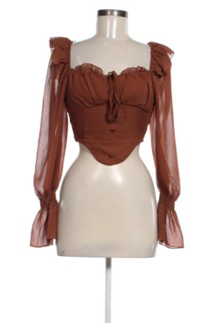 Дамска блуза Unbranded, Размер XS, Цвят Кафяв, Цена 4,60 €