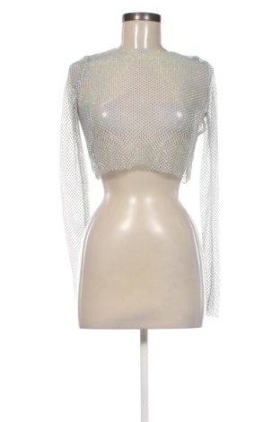 Дамска блуза Zara, Размер S, Цвят Сребрист, Цена 14,00 €