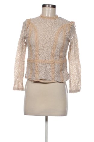 Дамска блуза Zara, Размер S, Цвят Бежов, Цена 14,31 €