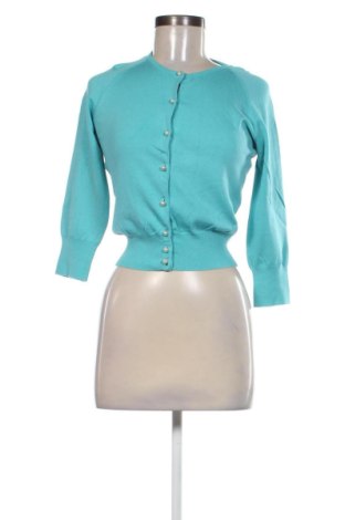 Damen Strickjacke Moda International, Größe S, Farbe Blau, Preis 20,66 €