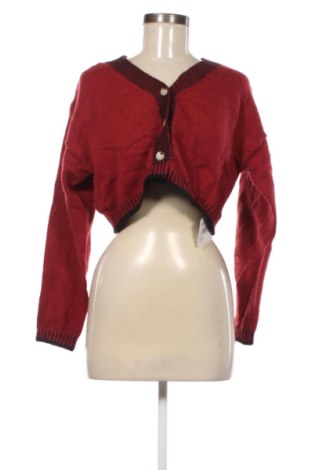 Damen Strickjacke SHEIN, Größe L, Farbe Rot, Preis 4,99 €