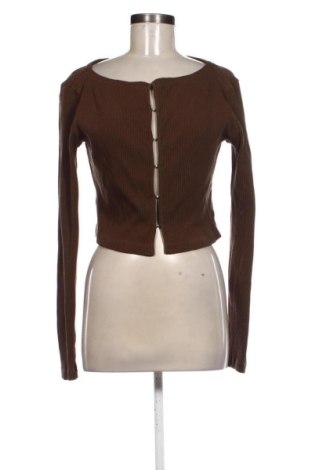 Cardigan de damă Weekday, Mărime L, Culoare Maro, Preț 82,37 Lei