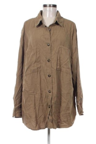 Γυναικείο πουκάμισο ONLY Carmakoma, Μέγεθος 3XL, Χρώμα Καφέ, Τιμή 11,99 €