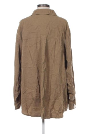 Γυναικείο πουκάμισο ONLY Carmakoma, Μέγεθος 3XL, Χρώμα Καφέ, Τιμή 11,99 €