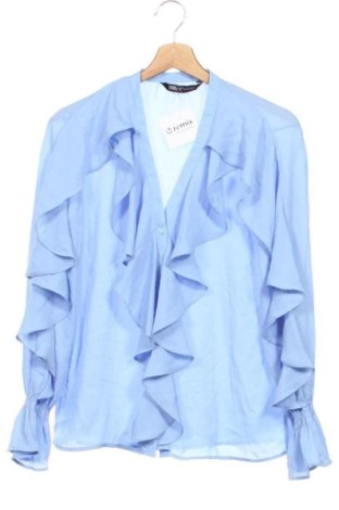 Damenbluse Zara, Größe XS, Farbe Blau, Preis € 11,99
