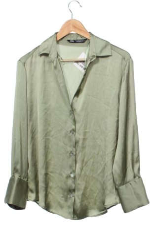 Дамска риза Zara, Размер XS, Цвят Зелен, Цена 8,69 €