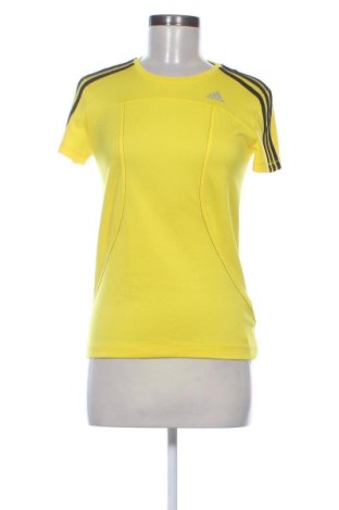 Γυναικείο t-shirt Adidas, Μέγεθος S, Χρώμα Κίτρινο, Τιμή 16,99 €