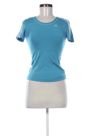 Damen T-Shirt Adidas, Größe XS, Farbe Blau, Preis 16,99 €