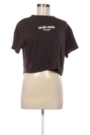 Tricou de femei Bershka, Mărime M, Culoare Gri, Preț 53,99 Lei