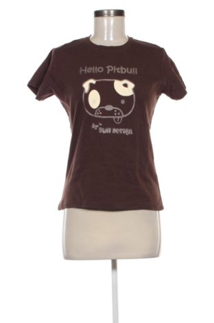 Damski T-shirt Continental, Rozmiar L, Kolor Brązowy, Cena 48,99 zł