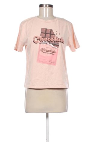 Damski T-shirt Cropp, Rozmiar L, Kolor Różowy, Cena 49,34 zł