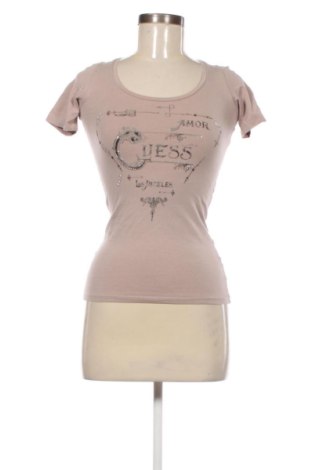 Γυναικείο t-shirt Guess, Μέγεθος S, Χρώμα  Μπέζ, Τιμή 19,99 €