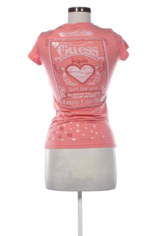 Damski T-shirt Guess, Rozmiar XS, Kolor Różowy, Cena 72,99 zł