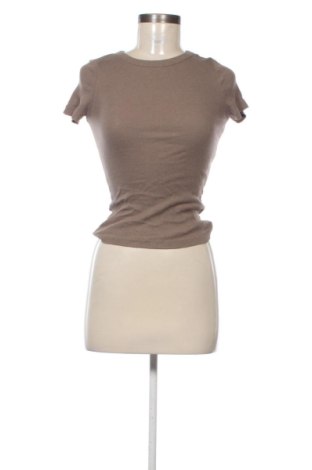 Damski T-shirt H&M, Rozmiar XS, Kolor Brązowy, Cena 45,99 zł