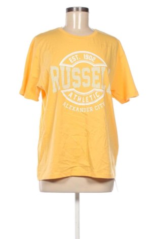 Damski T-shirt Russell Athletic, Rozmiar XL, Kolor Żółty, Cena 54,48 zł