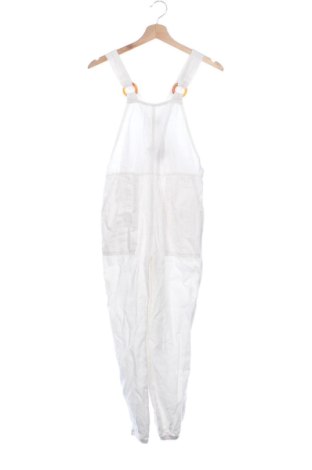Salopetă lungă de damă Bershka, Mărime S, Culoare Alb, Preț 151,99 Lei