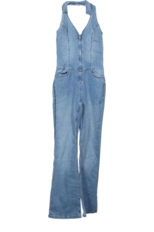 Salopetă lungă de damă Bershka, Mărime S, Culoare Albastru, Preț 151,99 Lei