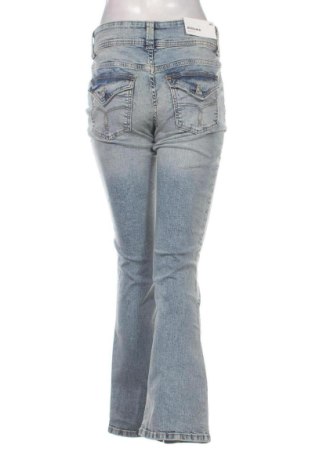 Blugi de femei Bershka, Mărime M, Culoare Albastru, Preț 125,12 Lei