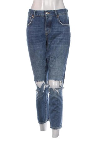 Damen Jeans Perfect Jeans By Gina Tricot, Größe L, Farbe Blau, Preis 11,99 €