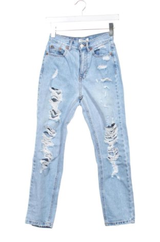 Blugi de femei Pull&Bear, Mărime XS, Culoare Albastru, Preț 91,99 Lei