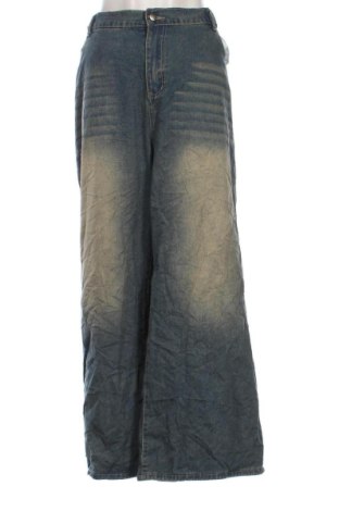 Damskie jeansy SHEIN, Rozmiar 4XL, Kolor Niebieski, Cena 78,99 zł