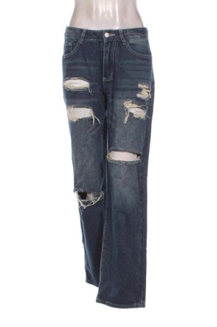 Damskie jeansy SHEIN, Rozmiar S, Kolor Niebieski, Cena 78,99 zł