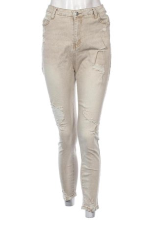 Damskie jeansy SHEIN, Rozmiar XL, Kolor Beżowy, Cena 60,99 zł