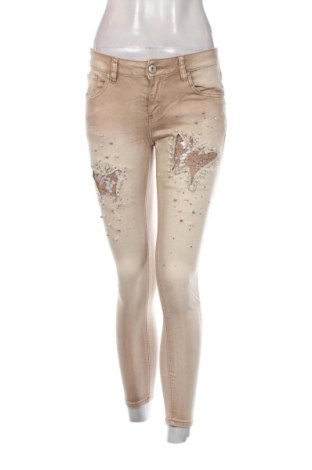 Damskie jeansy Unbranded, Rozmiar M, Kolor Brązowy, Cena 43,99 zł