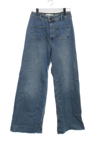 Damskie jeansy Zara, Rozmiar XS, Kolor Niebieski, Cena 72,99 zł