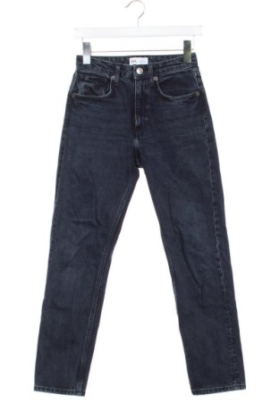 Damskie jeansy Zara, Rozmiar XS, Kolor Niebieski, Cena 67,99 zł