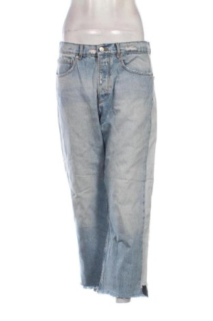 Blugi de femei Zara, Mărime L, Culoare Albastru, Preț 72,99 Lei