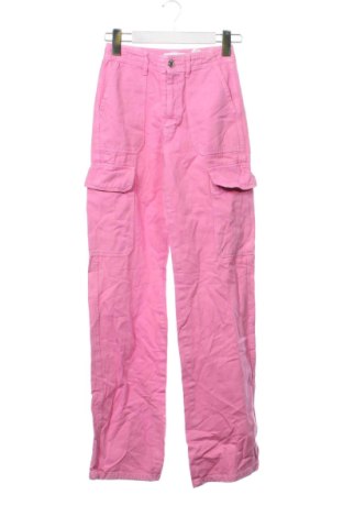 Damskie jeansy Zara, Rozmiar XXS, Kolor Różowy, Cena 57,99 zł