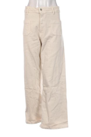 Blugi de femei Zara, Mărime L, Culoare Ecru, Preț 85,99 Lei