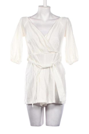 Дамски къс гащеризон Boohoo, Размер M, Цвят Бял, Цена 31,65 €