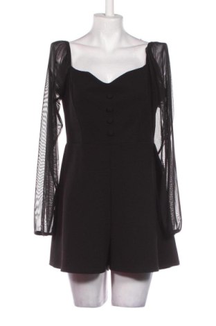 Дамски къс гащеризон Boohoo, Размер XL, Цвят Черен, Цена 8,57 €