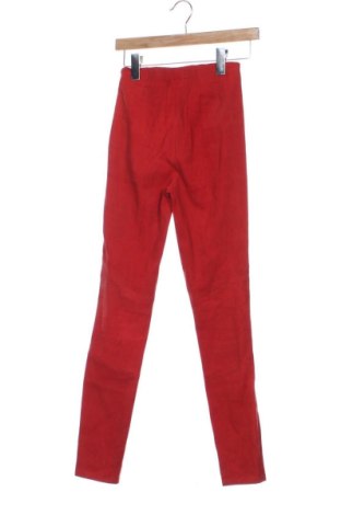 Damskie skórzane spodnie Tigha, Rozmiar XS, Kolor Czerwony, Cena 491,32 zł