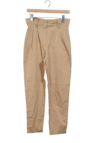 Pantaloni de femei Bershka, Mărime XS, Culoare Bej, Preț 91,99 Lei