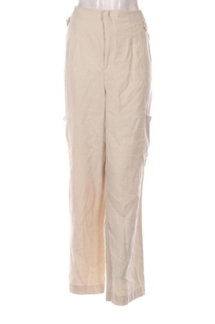 Damskie spodnie F&F, Rozmiar XL, Kolor ecru, Cena 53,58 zł