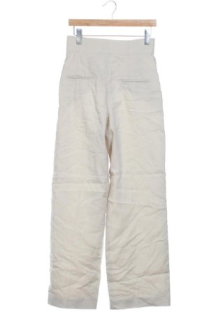 Pantaloni de femei Zara, Mărime XS, Culoare Ecru, Preț 66,99 Lei