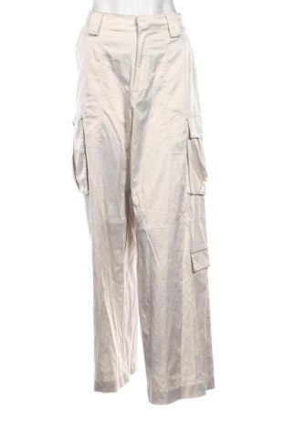 Damskie spodnie Zara, Rozmiar XL, Kolor ecru, Cena 75,02 zł