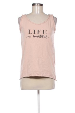 Damska koszulka na ramiączkach Megi, Rozmiar L, Kolor Beżowy, Cena 46,88 zł