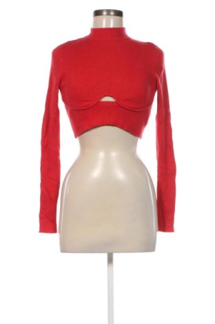 Damski sweter Bershka, Rozmiar M, Kolor Czerwony, Cena 78,99 zł