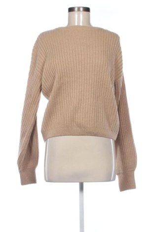 Дамски пуловер NA-KD, Размер L, Цвят Кафяв, Цена 21,47 €