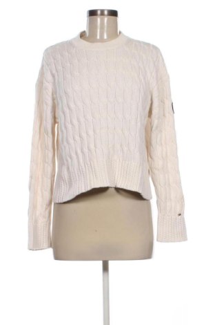 Pulover de femei Tommy Hilfiger, Mărime S, Culoare Ecru, Preț 345,99 Lei