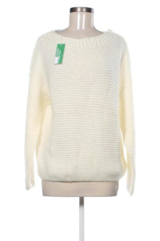 Damski sweter United Colors Of Benetton, Rozmiar L, Kolor ecru, Cena 250,99 zł
