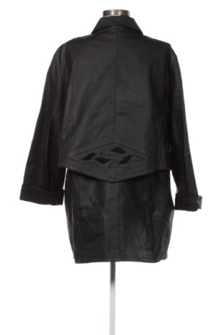 Дамско кожено палто Unbranded, Размер XL, Цвят Черен, Цена 78,22 €