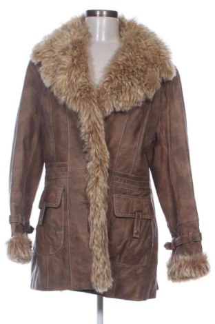 Дамско кожено палто Yessica, Размер M, Цвят Кафяв, Цена 154,00 €