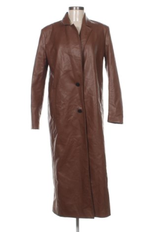 Damen Ledermantel Zara, Größe M, Farbe Braun, Preis 86,99 €