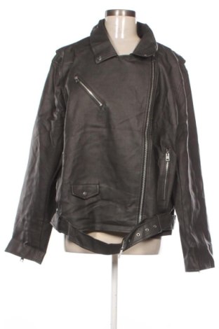 Дамско кожено яке Cotton On, Размер 3XL, Цвят Сив, Цена 48,06 €