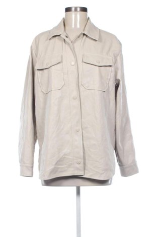 Geacă de piele pentru femei Forever 21, Mărime L, Culoare Bej, Preț 82,99 Lei